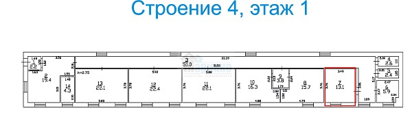 Искры 17Ас4. этаж 1, 13,1 кв.м